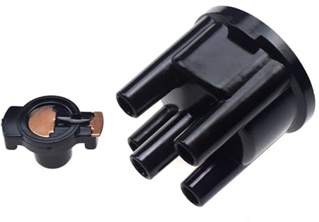 Auto-Zündverteiler Zündverteilerkappe und -finger passend für VW Golf Passat passend für Audi 80 A4 026905225K 026905207A Verteiler Zündverteiler