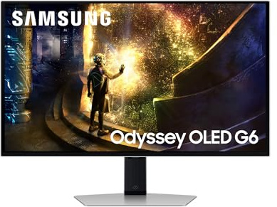 Samsung Odyssey OLED G6 G61SD, 27 Zoll Gaming Monitor, 240Hz, QD OLED, FreeSync Premium Pro [Energieklasse G] (LS27DG610SUXEN) (Reacondicionado)