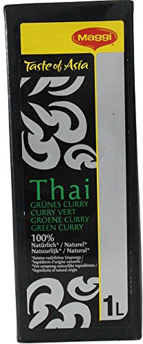 Maggi Taste of Asia Sauce mit Thai grüner Currypaste 1000ml (servierfertig im Tetra Pak)