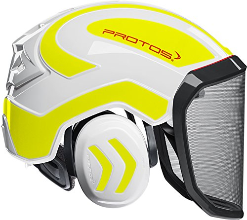 Protos Integral Forest - forsthelm (weiß/gelb), f39 - Visier