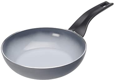Moneta Aria Finegres Padella Antiaderente naturale, Alluminio, Grigio, 20 cm, anche per induzione, made in Italy