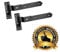 Gate Hinges, Heavy Duty Gate Hinges, Hook and Band Gate Hinges, Heavy Duty Hinges for Outdoor Gates, Black Gate Hinges, Garage Door Hinges, Garden Gate Hinges for Wooden Gates 250mm (10) Pair