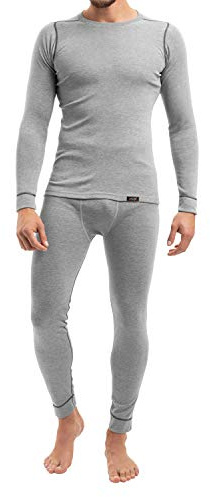 Celodoro CFLEX Herren Ski- & Thermowäsche Set - warme Unterwäsche Langarm POLARDRY - Hellgrau M