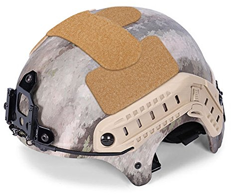 DIY Helm Aufkleber Magic Tape 5 Stück stark klebende Helm Patch Aufkleber Militär Zubehör für IBH Helme(hautfarben)