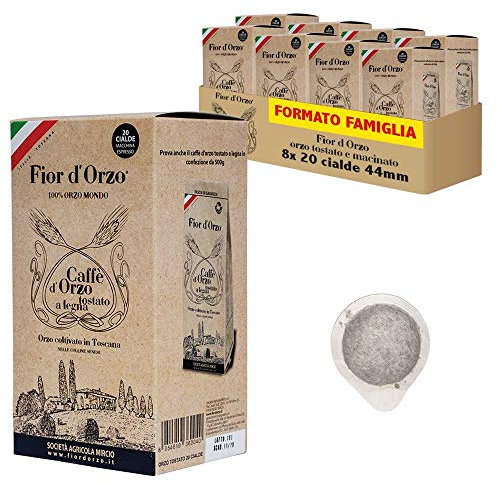Fior d’orzo “100% orzo Mondo” tostato 20 cialde 44mm - scatola 8x 20 cialde