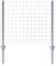 ESTEXO Zaun-Set Komplett-Set Volierendraht Zaun Draht Hasendraht Drahtzaun Drahtgeflecht 4eck Gartenzaun Drahtgitter mit Pfosten (Verzinkt / 1x25 m / 19x19 mm)