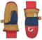 Finkid Kinder Kirjava Handschuhe, Cinnamon-red, L
