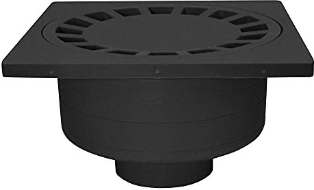 Jardibric - Siphons de Cour (300 x 300 mm, Noir)