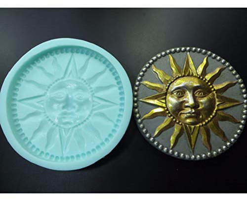 JLZK Silicone Mold Cement and Concrete Tray Holder Tray Molds Courtyard Garden Ornaments 17CM Cement Plates Mould