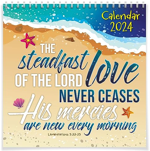 Christian Calendar 2026 - Christlicher Kalender 2026 Wandkalender mit Bibelversen. Christlicher Wandkalender 2026 auf Englisch, die ideale christliche Geschenkidee, von Just Cards