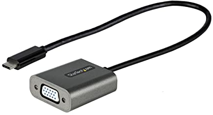 StarTech.com USB-C auf VGA Adapter - 1080p USB Typ-C auf VGA Monitor Video Konverter, USB-C Dongle, Thunderbolt 3 kompatibel - 30cm Angeschlossenes Kabel - Verbesserte Version von CDP2VGA (CDP2VGAEC)