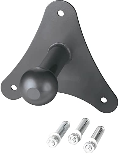 FISCHER Wandhalterung für Kupplungsfahrradträger, Fahrrad-Auto-Zubehör, 50kg belastbar, Silber