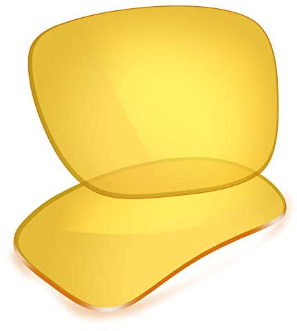 ThunderClap Polycarbonate Lenses Replacement for Oakley Holbrook Metal Sunglasses OO4123 55mm - Crystal Yellow Anti-Fog