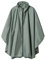 Regen Poncho Jacke Mantel für Erwachsene mit Kapuze wasserdicht mit Reißverschluss im Freien, Grasgrün