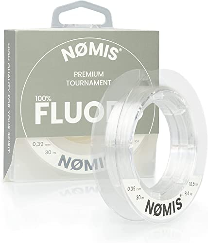 NØMIS Fluorocarbon Vorfachschnur | Ø 0,18-1,00 mm | 100% Fluorocarbon Angelschnur | Hohe Tragkraft | Perfekt als Fluorocarbon Vorfach für Barsch, Zander, Hecht oder Forelle (Ø 1,00 mm, 15 Meter)
