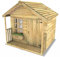Rebo® 5FT x 5FT Childrens Wooden Garden Playhouse - Sparrow | OutdoorToys | Kids' Outdoor Wooden Garden Wendy House, Children's Play Shed, Weather Resistant