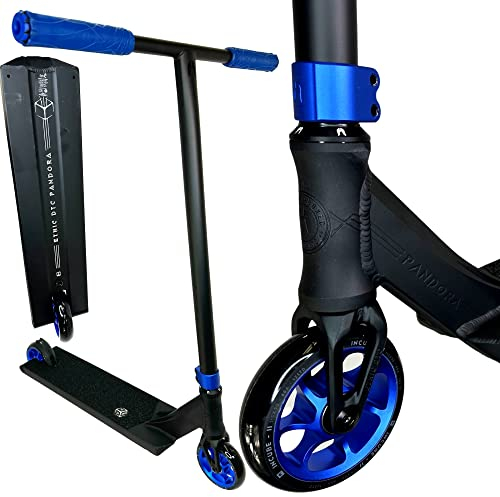 F26 Ethic DTC Pand Ora I Stunt-Scooter I Leichter I Park I Hybrid I Street I Tret I Trick I Kinder I Roller I Lightweight I Freestyle Blau, M 85cm