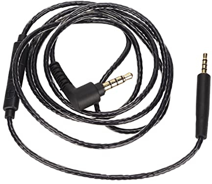 3.5MM Male to 2.5MM Male Headphone Cable, OFC, 5 Core Cable with Volume Control and Microphone, 120Cm/3.9Ft Cable Length, for Akg Y40 Y50 Y45, QC25 Oe2 QC35 Headphone Models