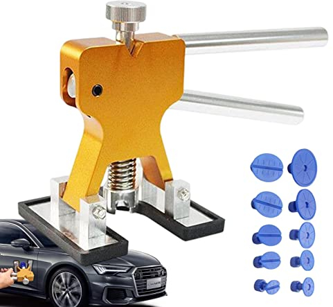 Imtrub Kit de Extractor de abolladuras para reparación de carrocerías de Coche, 18 Pastillas, máquina de extracción de abolladuras para Coche, abolladuras, Granizo, pequeñas abolladuras