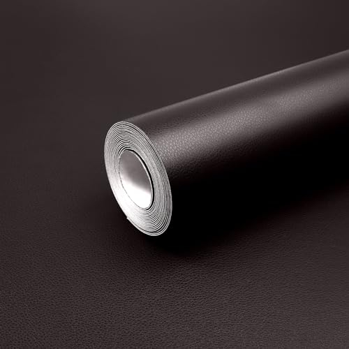 Kunstleder Selbstklebend Meterware Dunkelbraun Reparaturset 44x300cm - Selbstklebendes Leder Reparatur Set Autositz - Lederflicken Selbstklebend für Sofa - Leather Adhesive Covers