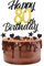 ALEGRE Tortendeko 80 Geburtstag Deko,9 Stück Happy Birthday Kuchendeko 80. Geburtstag Mann Frau,Happy 80 Birthday Cake Topper Schwarz Gold Kuchen Deko zum 80. Geburtstag,Tortenaufsätze 80 jahre