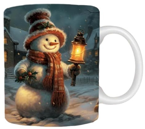 Divertidas tazas de Navidad – Taza festiva con pintura 3D, divertidas tazas de café de Navidad para decoraciones de mesa, suministros de fiesta de Navidad y decoraciones de mesa de cena