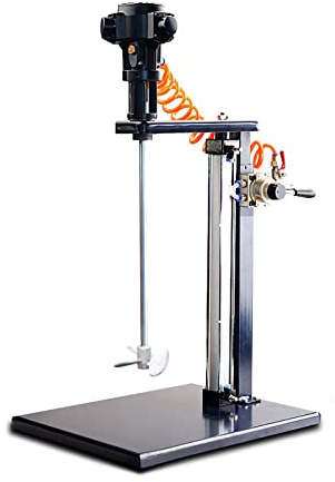 Miscelatore Pneumatico, betoniera, agitatore Automatico per Vernice da 5 galloni/20 Litri, Miscelatore d'Aria Verticale da Tavolo, Macchina per miscelare Inchiostro per miscelare mangime, Gesso, Ver