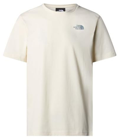 THE NORTH FACE Redbox Camiseta, White Dune-Blue Dusk Low-fi Hi-tek Dye Print, Extra-Small Hombres
