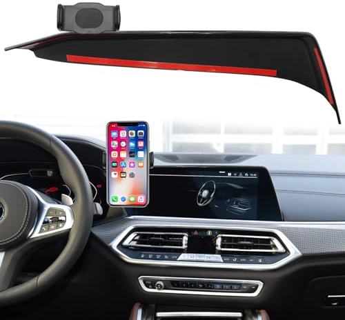 TTCR-II Kompatibel mit BMW X5 Handyhalterung, Brauch Passt Basis für BMW X5 X6 X7 G05 G06 G07 2019-2023, Smartphone Halter 31.24CM Armaturenbrett 360°Drehbar Verstellbare BMW X5 G05 Handyhalter