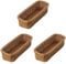 TsoLay 3X Desktop Cutlery Storage Basket Woven Basket Restaurant Tableware Drain Storage Box Tableware Storage Basket, Brown