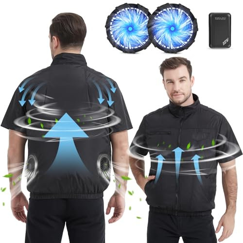 Cooling Gilet for Women & Men Electric Fan Jacket Air Conditioned Clothes for Hot Weather Summer Work