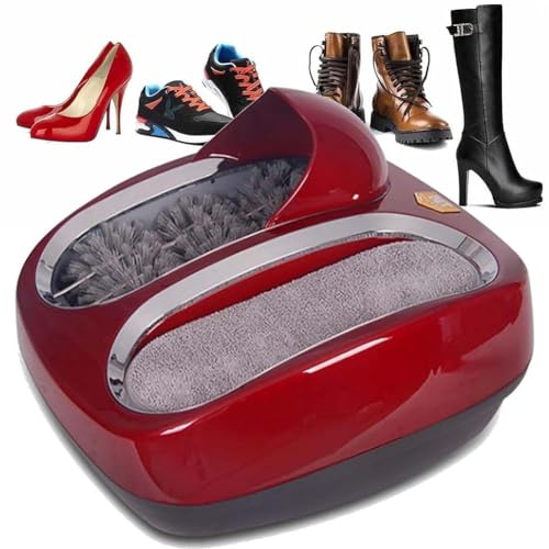 JODAIS Machine de Nettoyage de Semelles entièrement Automatique, Nettoyeur de Chaussures sans Eau, polisseuse de Chaussures à Induction Automatique Rechargeable pour la Maison, Le Bureau