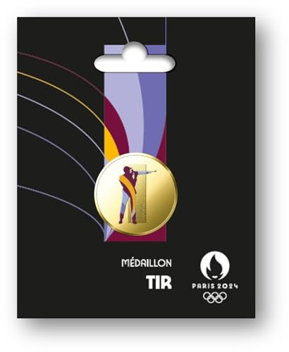 Monnaie de Paris- Médaille JO 2024 Olympique Tir, A2303320, Multicolore