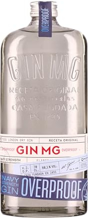 MG Gin Overproof, 700 ml, London Dry, Ideale per un Gin Tonic Premium, Note Agrumate e di Erbe Aromatiche, con Accenni di Frutta Secca e Cacao, Idea Regalo, 60% Vol.