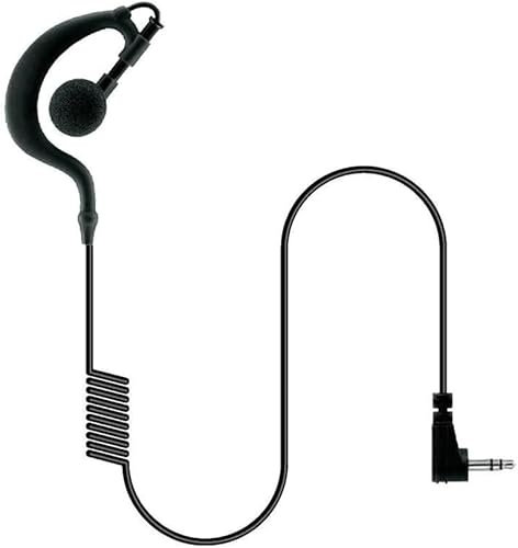 2.5mm Jack Listen Only G-shaped Talkabout Cobra TLKR 1 Pin TLKR-T3, T5, T6, T7, T8, T9, T60, T80 Two-Way Radio
