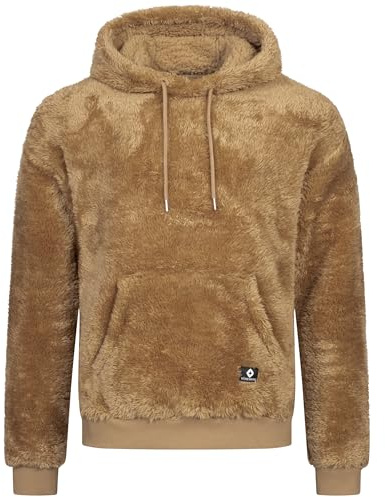 Höhenhorn Bärg Hoodie Teddyfleece Herren Kapuzen Beige Gr. 5XL