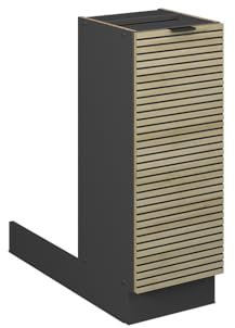 Vicco Isla de Cocina Fame-Line, Panel de Roble, 30 cm sin encimera