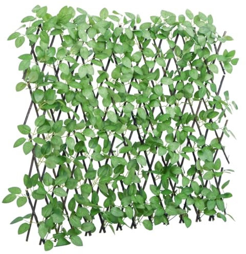 Home Garden, Künstliches Efeu-Spalier, erweiterbar, grün, 180 x 65 cm
