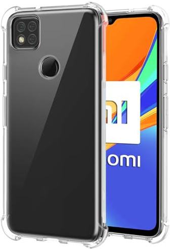 Wanyuexes Hülle für Xiaomi Redmi 9C/für Redmi 10A/für Redmi 9C NFC/für Redmi 9 Activ Case, Rundumschutz Schutzhülle Cover, Ultradünn TPU Transparent Stoßfest Handyhülle für Xiaomi Redmi 9C Clear