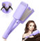 Vmxlso French Wave Curling Iron, 32mm Mermaid Hair Waver, Wave Hair Styler with 4 Gears Temperature, Fast Heating Wave Curler, Hair Wavers for Long/Short Hair Purple