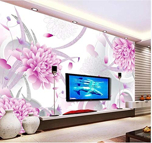 XLMING Garden Round Electric Lamp 3D Wallpaper Living Room Sofa Bedroom Dining Room Home Decoration Wall-300cm×210cm