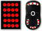 Kasoud Mouse Skates, 80PCS Mouse Dot Skates, Glass Mouse Skates, Smooth Mouse Glide Bottom Dot Stickers, Mouse Feet Skates Round Pads Universal for Gaming Mouse Feet Replacement (Grey Black Red White)