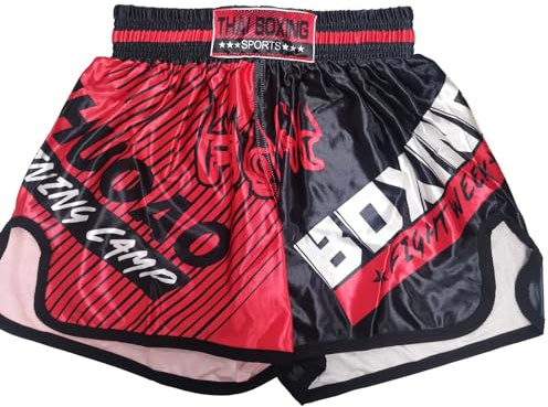 ZUYPSK MMA - Pantalones cortos de boxeo para niños Muay Thai, pantalones cortos para niños, kickboxing, artes marciales, clásicos, estrechos, ropa deportiva, Tipo A., 120