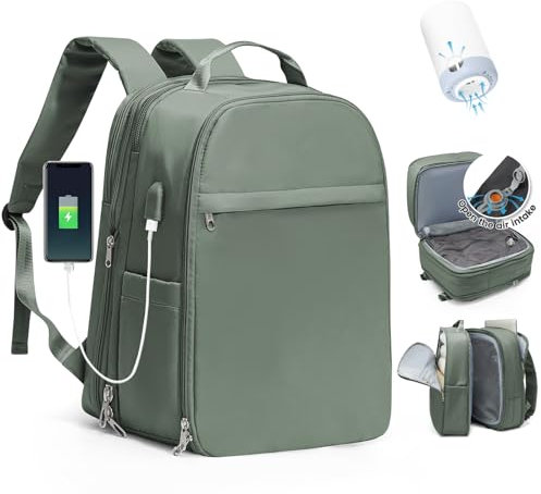 SZLX Vacuum Travel Backpack with Vacuum Pump, Airbag Backpack with Vacuum System for Travel, Ryanair Travel Ruscksack Cabin Size Carry-on Luggage Women Waterproof Men's Vacuum Suitcase