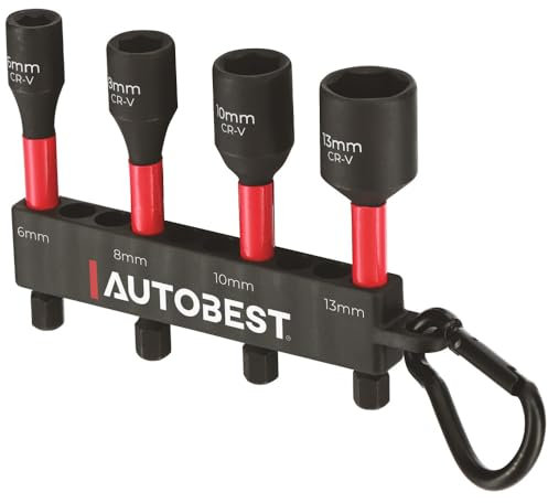 Jeu de 4 douilles visseuses à choc