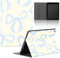 Stradvnaly Tablet Cover per Amazon Fire HD 8 Tablet 10,1(2018, 2017, 2016, 8,/7,/6, Generation),Carino Fiocco Blu Bianco Sporco Cover con Funzione Pelle PU Holder Flip con Antiurto Protezione Case