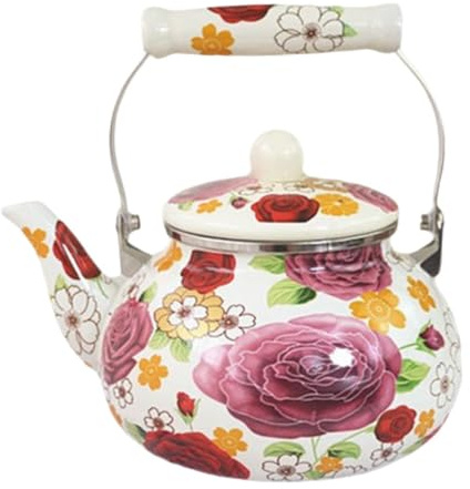 Brocca smaltata da 2,5 l, a tenuta stagna, ideale per casa e ufficio, stile a