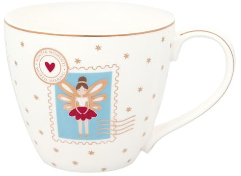 GreenGate Mug Cindarella Xmas White