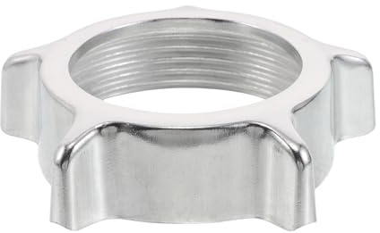 HIAKDOFT Écrou de Blocage en Acier Inoxydable 6 Cm pour Hachoir à Viande Électrique et Manuel, Accessoire pour Stabiliser Lame et Grille, Compatible Ustensile Cuisine Maison et Salle