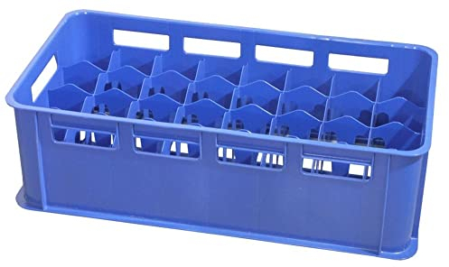 Gläserkasten 32 Fächer, blau